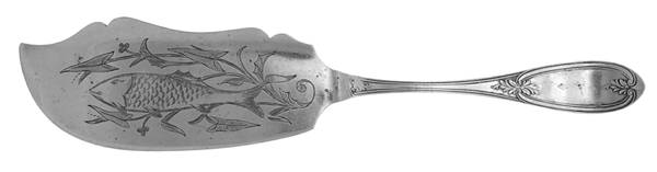 Olive (Silverplate, 1848) Large Solid Bright Cut Fish Server