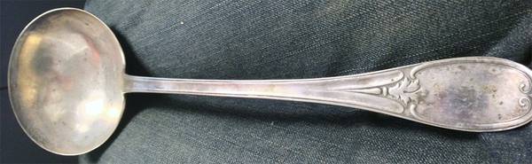 Olive (Silverplate, 1848) Large Punch Ladle, Solid Piece