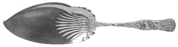Opal (Silverplate, 1890) Large Solid Fish Serving Knife