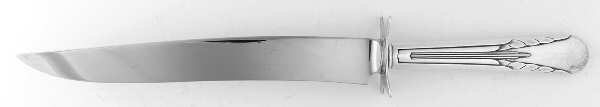 Orchid (Sterling, 1929-1930) Large Carving/Roast Knife StnlBl w/Sterling Guard