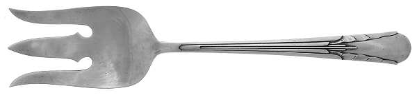 Orchid (Sterling, 1929-1930) Solid Salad Serving Fork