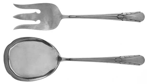 Orchid (Sterling, 1929-1930) (2 Pc) Solid Salad Set