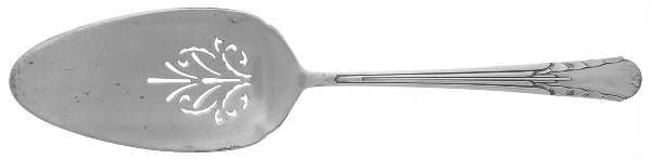 Orchid (Sterling, 1929-1930) Large Solid Pierced Pie Knife