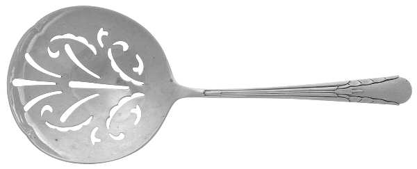 Orchid (Sterling, 1929-1930) Solid Bon Bon Spoon with Pierced Bowl