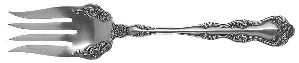 Orient-Venice (Silverplate, 1904) Small Solid Cold Meat Serving Fork
