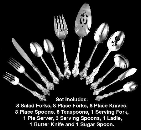 Orleans (Silverplate 1964) 48 Piece Set