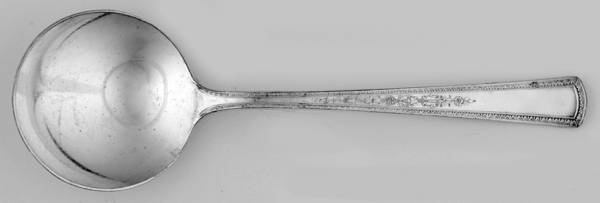 Orleans (Silverplate, 1927) Round Bowl Soup Spoon (Bouillon)