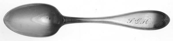 Oval (Silverplate, 1855) Monogram Teaspoon