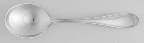 Oval Thread (Silverplate, 1874) Round Bowl Soup Spoon (Gumbo)