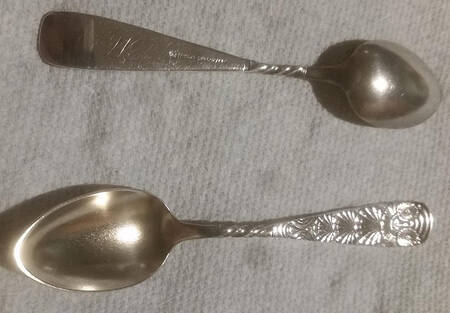Owl (Silverplate, 1892) Monogram Demitasse Spoon