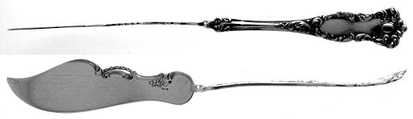 Oxford (Silverplate, 1901) Flat Twisted Handle Master Butter Knife