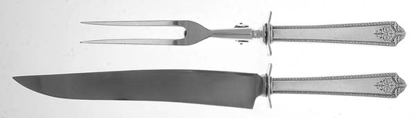 Pageant (Silverplate, 1927) Small 2-Piece Steak Carving Set w/Stainless Blade