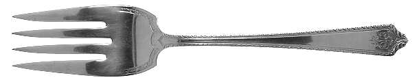 Pageant (Silverplate, 1927) Medium Solid Cold Meat Serving Fork