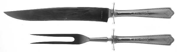Paisley (Silverplate, 1922) Small Stainless Blade 2-Piece Steak Carving Set