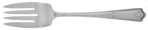 Paisley (Silverplate, 1922) Medium Solid Cold Meat Serving Fork