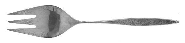Paisley (Sterling, 1966) Large Solid Cold Meat Serving Fork