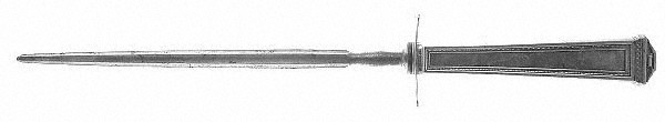 Pantheon (Sterling, 1920, No Monograms) Large Steel Rod Knife Sharpener