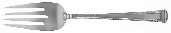 Pantheon (Sterling, 1920, No Monograms) Large Solid Cold Meat Serving Fork