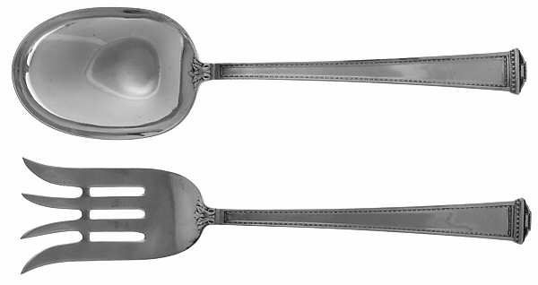 Pantheon (Sterling, 1920, No Monograms) (2 Pc) Solid Salad Set