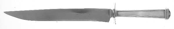 Pantheon (Sterling, 1920, No Monograms) Large Stainless Blade Roast Carving Knife