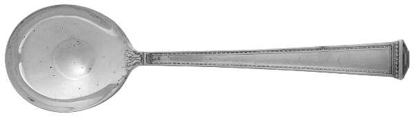 Pantheon (Sterling, 1920, No Monograms) Round Bowl Soup Spoon (Bouillon)