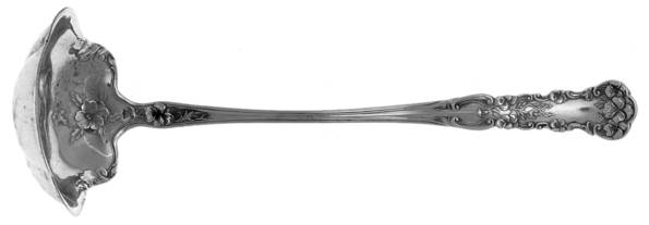 Pansy (Sterling, 1909, No Monograms) Mayonnaise Ladle