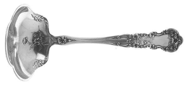 Pansy (Sterling, 1909, No Monograms) Solid Gravy Ladle