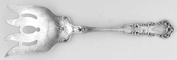 Pansy (Sterling, 1909, No Monograms) Small Solid Fish Serving Fork