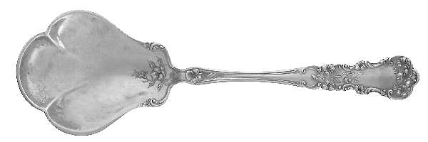 Pansy (Sterling, 1909, No Monograms) Solid Salad Serving Spoon