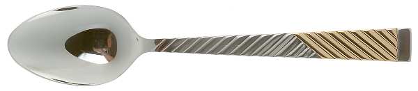 Parquet (Stainless, Gold Accent) Teaspoon
