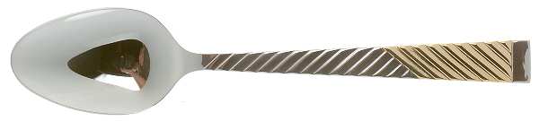 Parquet (Stainless, Gold Accent) Place/Oval Soup Spoon
