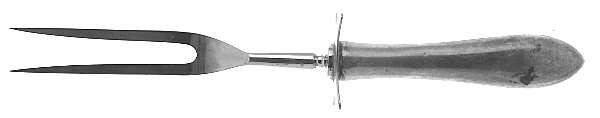 Patria (Sterling, 1918) Large Stainless-Prong Roast Carving Fork