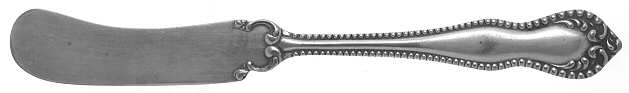 Pearl (Silverplate, 1898) Flat Handle Butter Spreader