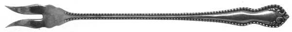 Pearl (Silverplate, 1898) Short Handle Pickle/Olive Fork