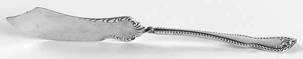 Pearl (Silverplate, 1898) Flat Twisted Handle Master Butter Knife