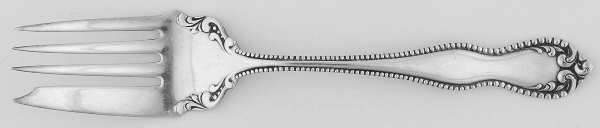 Pearl (Silverplate, 1898) Small Solid Cold Meat Serving Fork