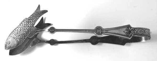 Persian (Silverplate, 1871) Sardine Tongs