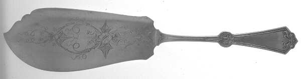 Persian (Silverplate, 1871) Large Solid Bright Cut Fish Server