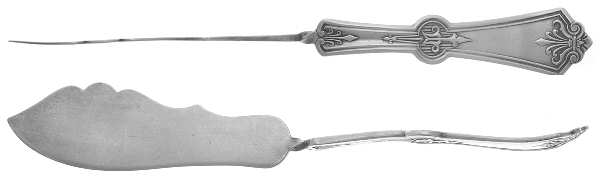 Persian (Silverplate, 1871) Flat Twisted Handle Master Butter Knife