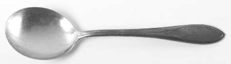 Pickwick (Silverplate, 1938) Round Bowl Soup Spoon (Cream Soup) by International Silver