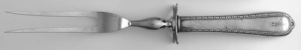 Pine Tree (Sterling, 1927) Small Steak Carving Fork with Stainless Prongs