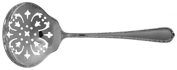 Pine Tree (Sterling, 1927) Solid Bon Bon Spoon with Pierced Bowl