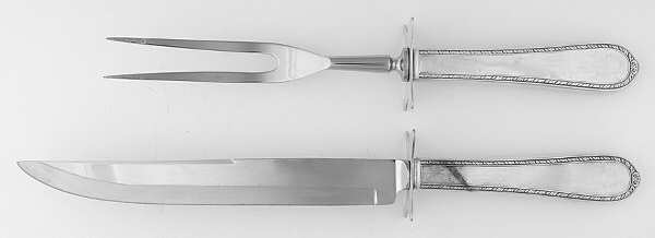 Pine Tree (Sterling, 1927) Large 2-Piece Roast Carving Set w/Stainless Blade
