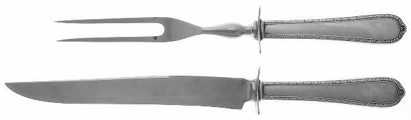 Pine Tree (Sterling, 1927) Small Stainless Blade 2-Piece Steak Carving Set