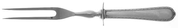 Pine Tree (Sterling, 1927) Small Steak Carving Fork with Stainless Prongs