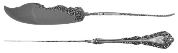 Plymouth (Silverplate, 1897) Flat Twisted Handle Master Butter Knife