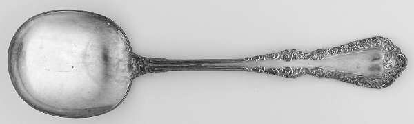 Plymouth (Silverplate, 1897) Round Bowl Soup Spoon (Gumbo)