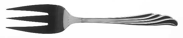 Polara (Stainless) Medium Solid Cold Meat Serving Fork by International Silver