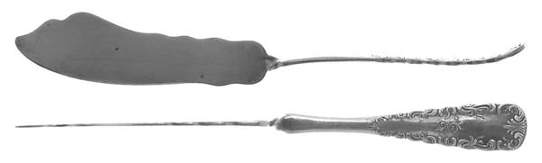 Portland (Silverplate, 1891) Flat Twisted Handle Master Butter Knife