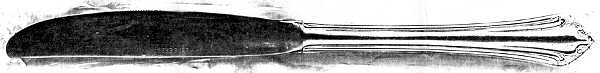 Princess Anne (Gold Electroplate) Modern Hollow Knife